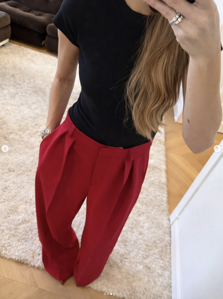 Rhune Celine pants tailored red
