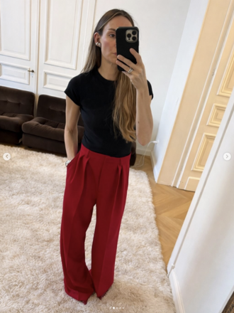 Rhune Celine pants tailored red