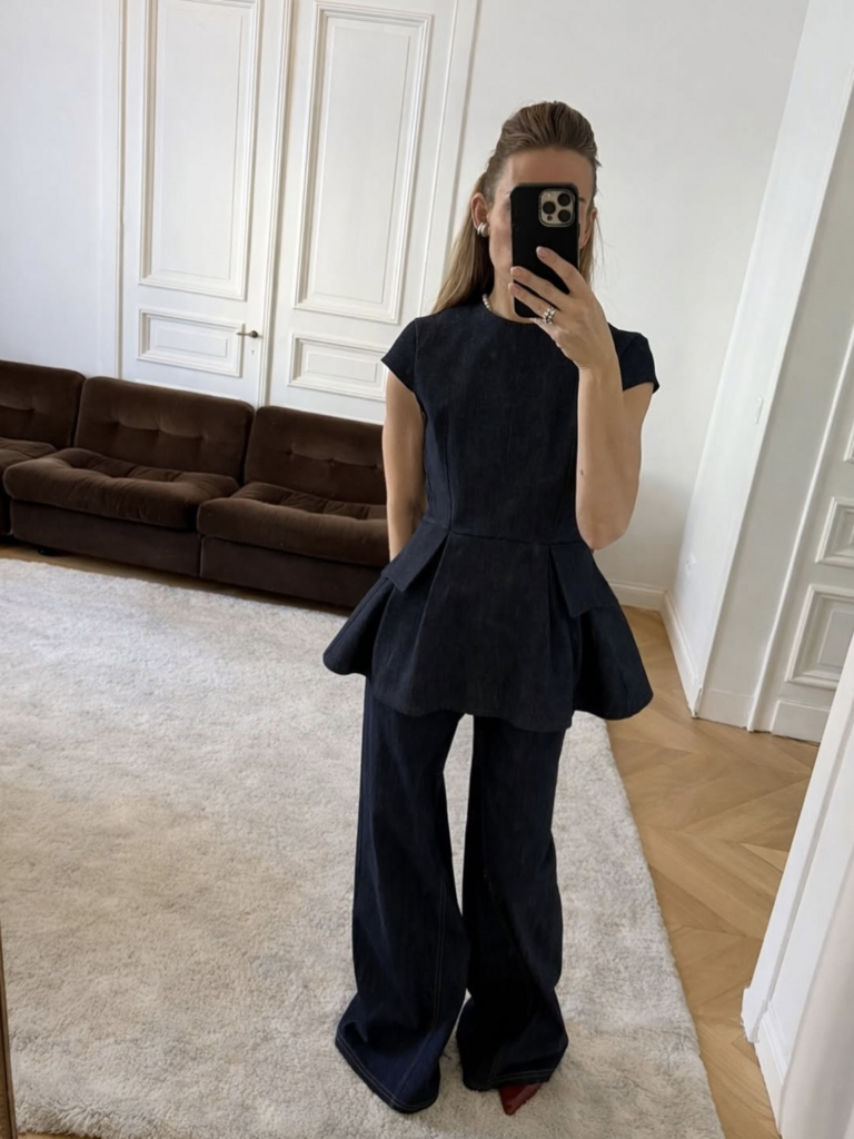 Rhune Feline Pants Denim Navy