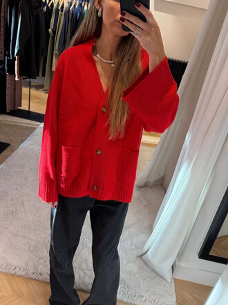 Rhune Linn Cardigan Red