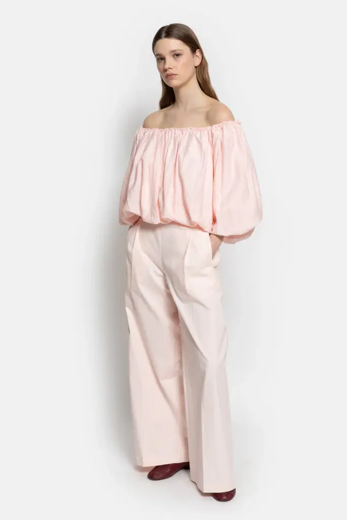 Light Pink off the shoulder top