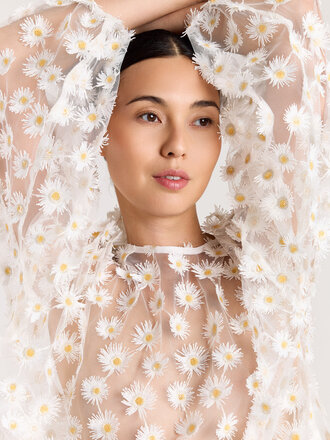 Studio Clique Daisy sheer blouse