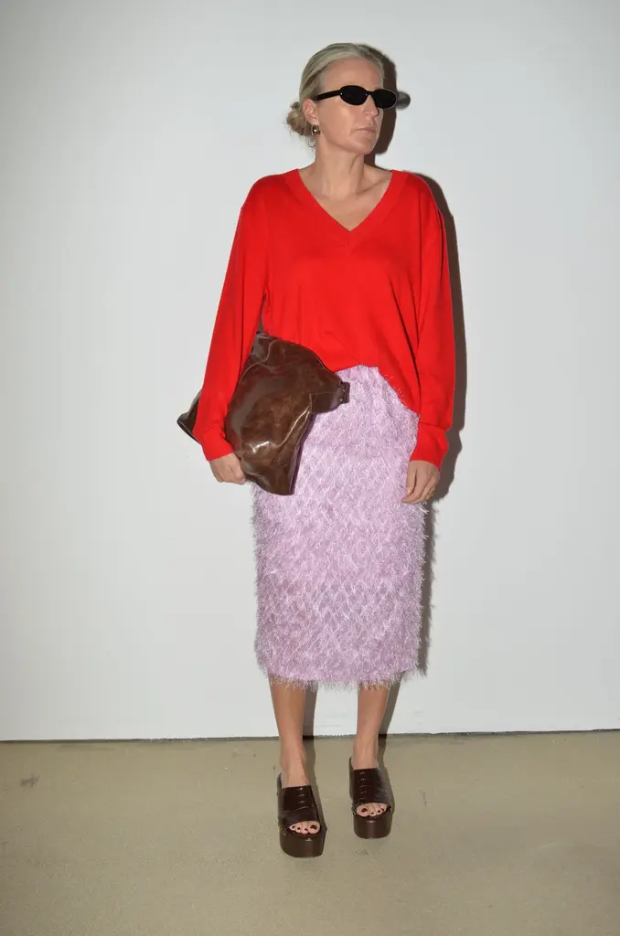 Collectors Club Fringe skirt orchid