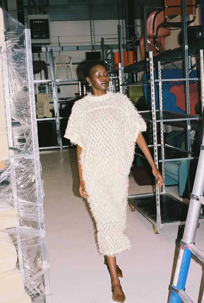 Collectors Club Fringe skirt ecru