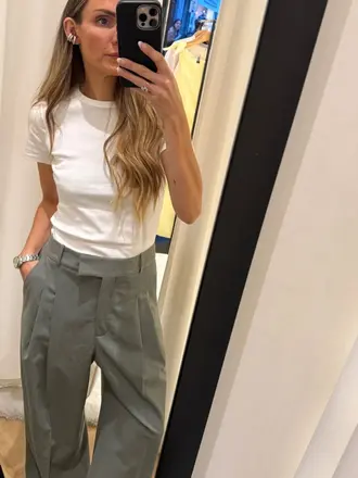 by malene birger Sage green trousers
