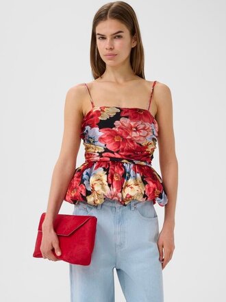 Ruched flower top