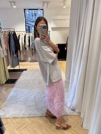 Collectors Club Fringe skirt orchid