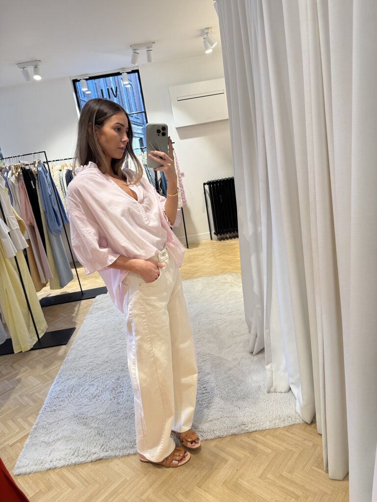 Xirena Frill shirt pale rose