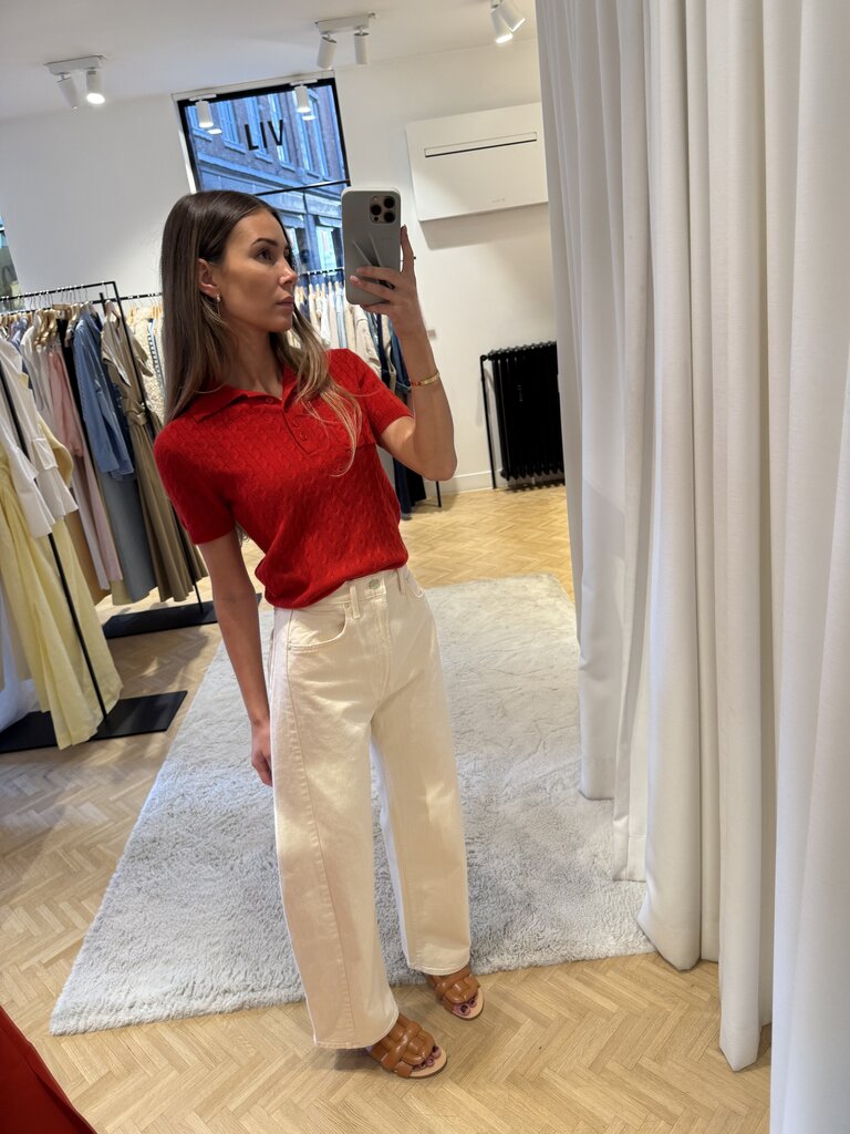 Rhune Jeremy polo knit red