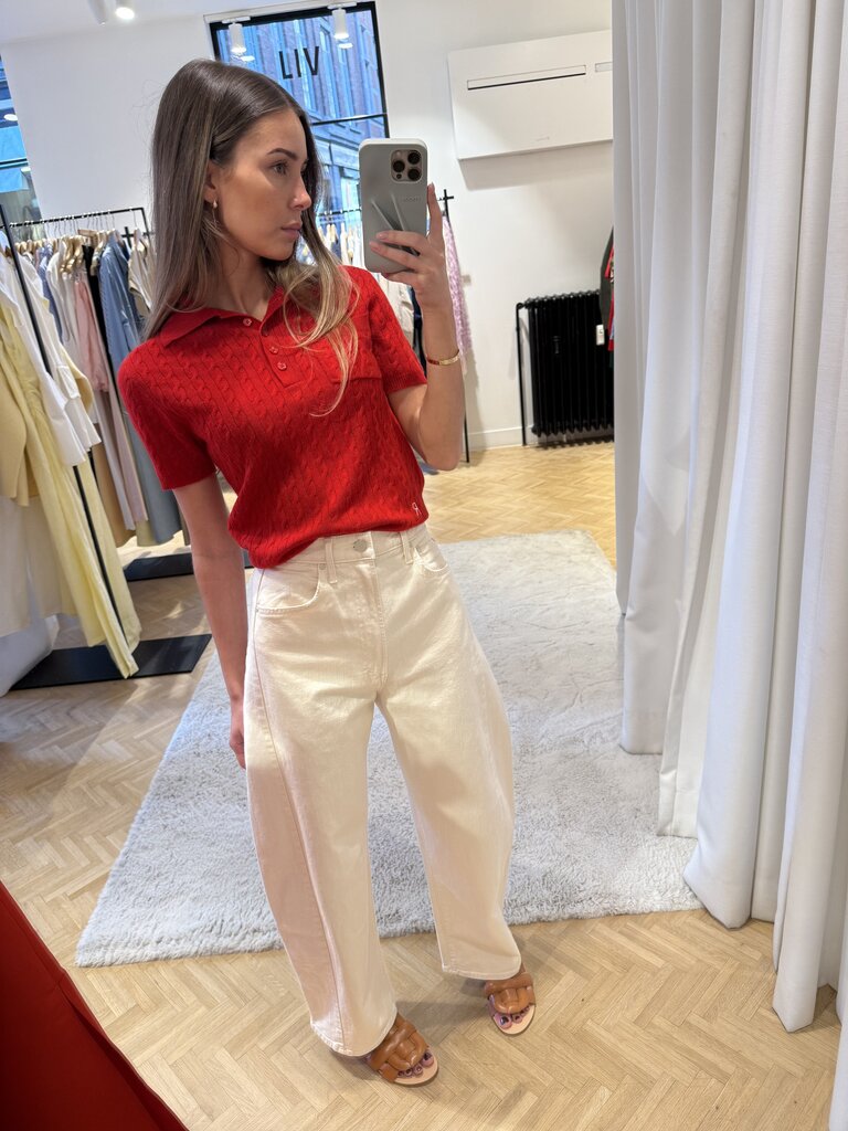 Rhune Jeremy polo knit red