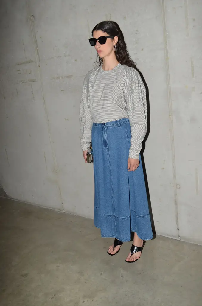 Collectors Club Draped longsleeve top stripe