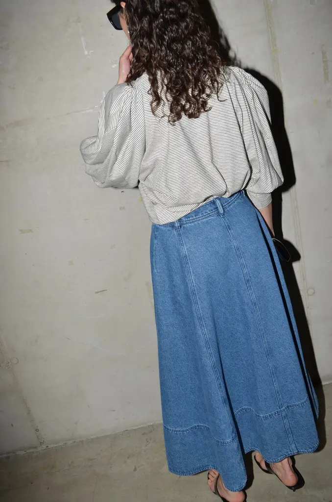 Collectors Club Draped longsleeve top stripe