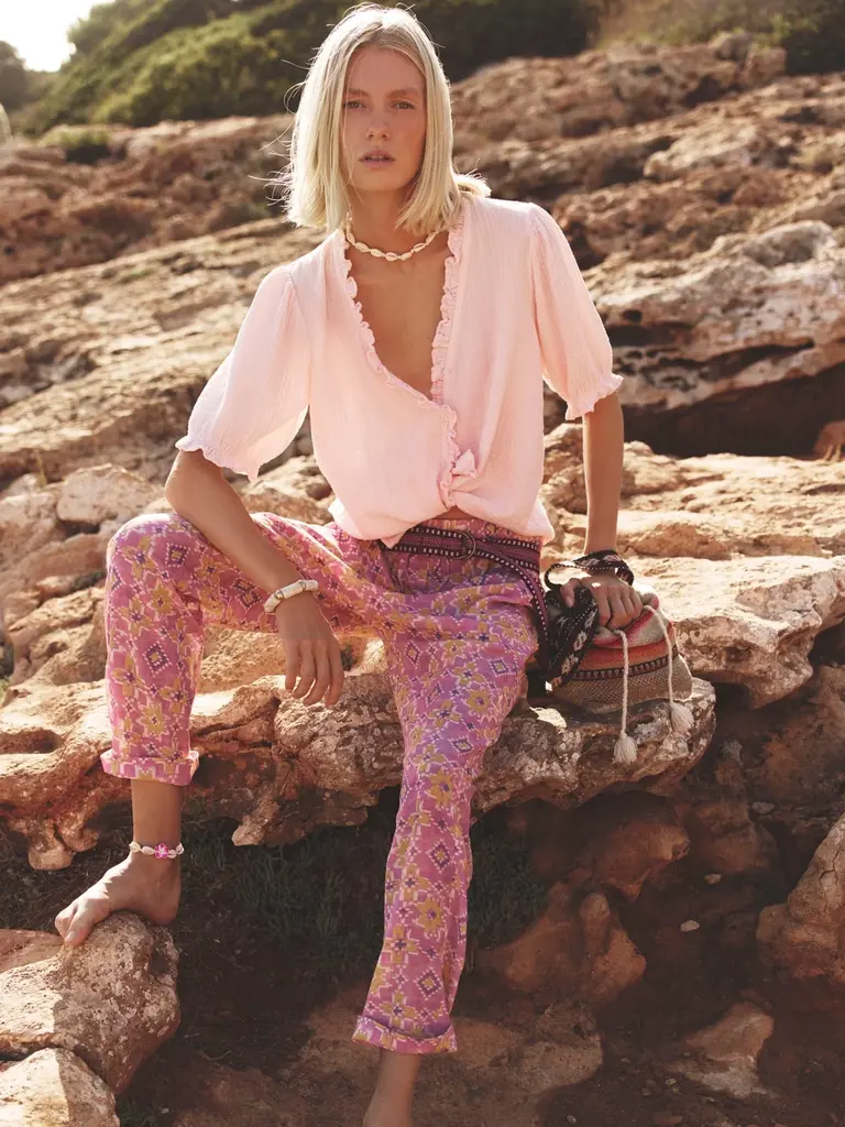 Xirena Pink tetra shirt