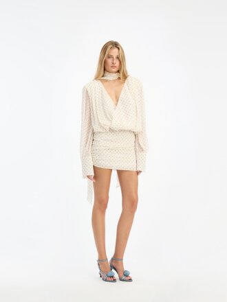 Rotate Short V-neck dress