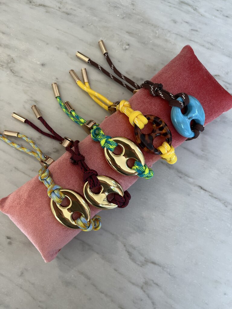 Nilu Bracelet pig bordeaux/gold