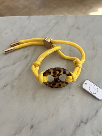 Nilu Bracelet pig yellow/panther