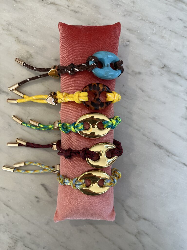 Nilu Bracelet pig yellow/panther