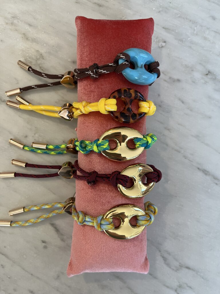 Nilu Bracelet pig green neon/gold