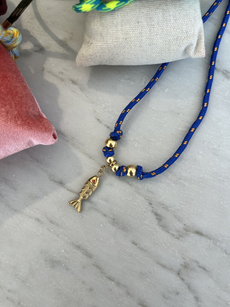 Nilu Necklace fish blue
