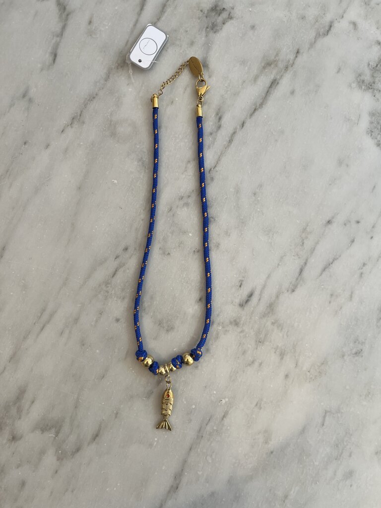 Nilu Necklace fish blue