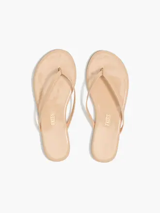 Tkees Beige gloss slippers