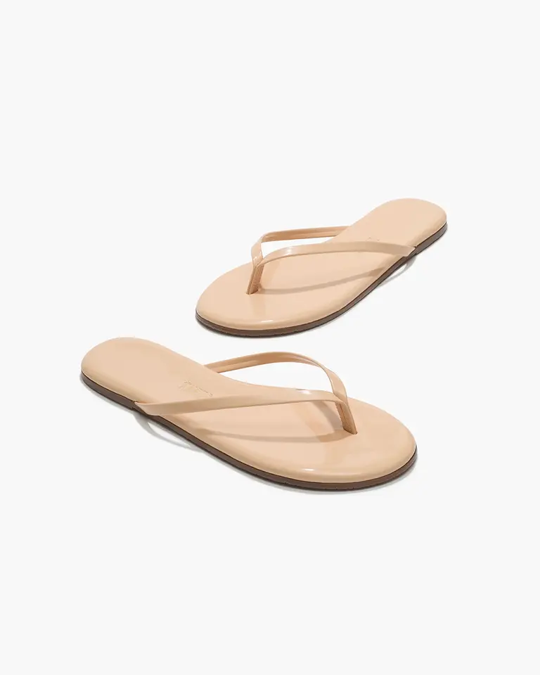 Tkees Beige gloss slippers