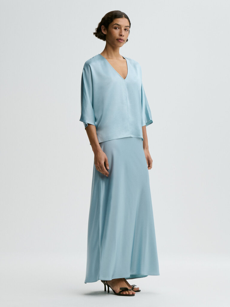 Malene Birger Silky top skyblue