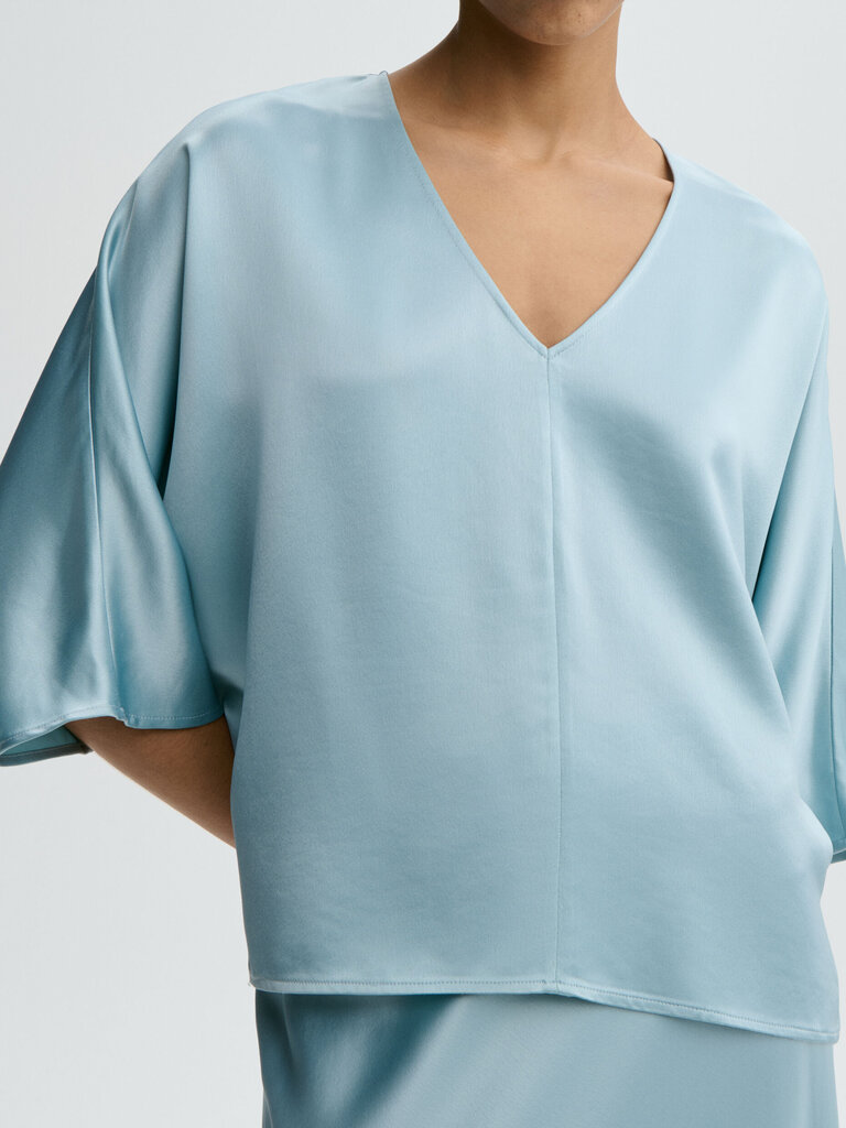 Malene Birger Silky top skyblue