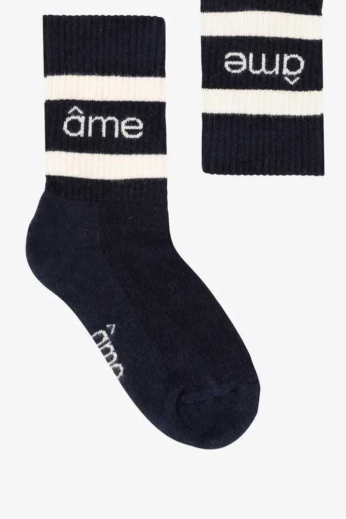 Logo socks navy