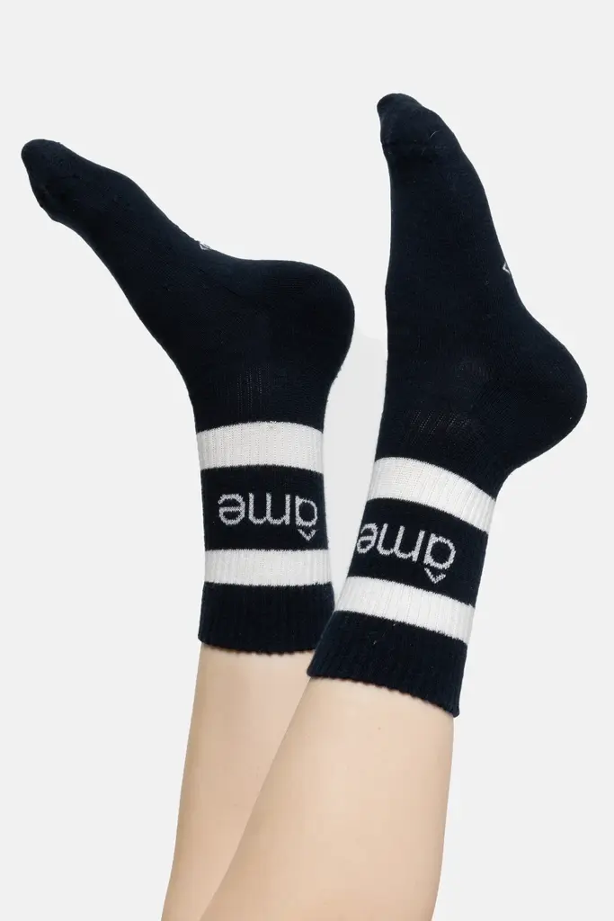 Logo socks navy