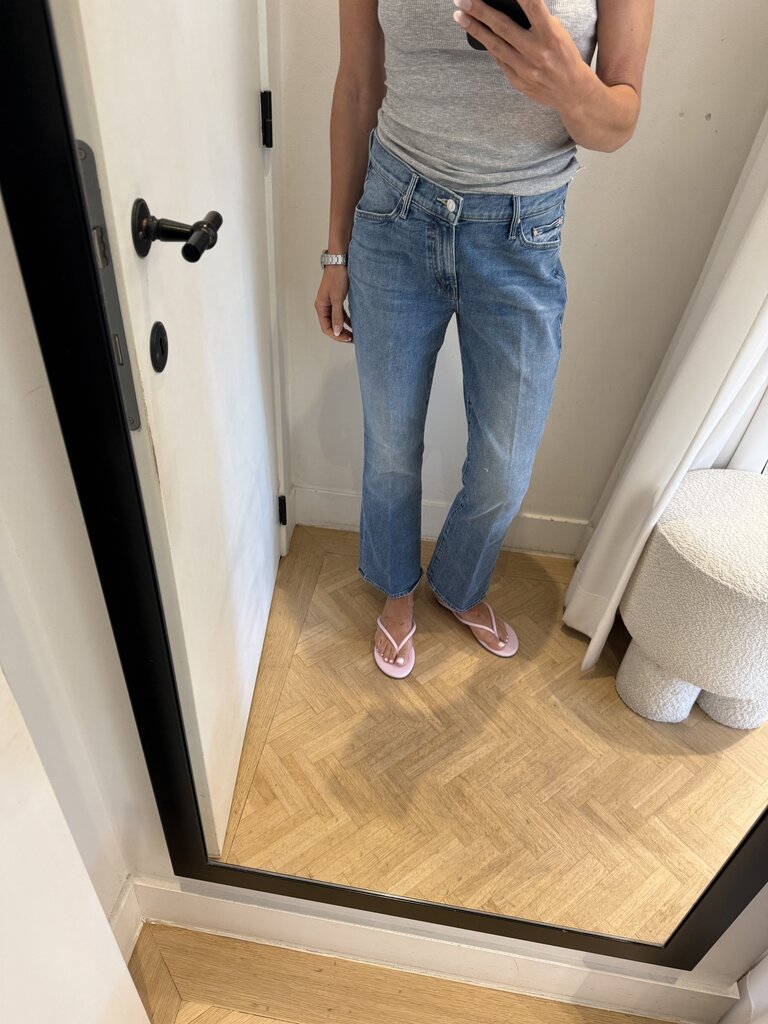 Straight flare ankle denim
