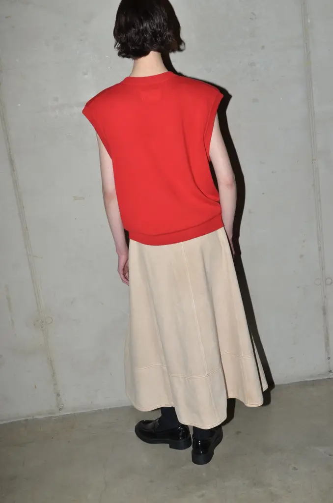 Collectors Club Red V-neck knitted top