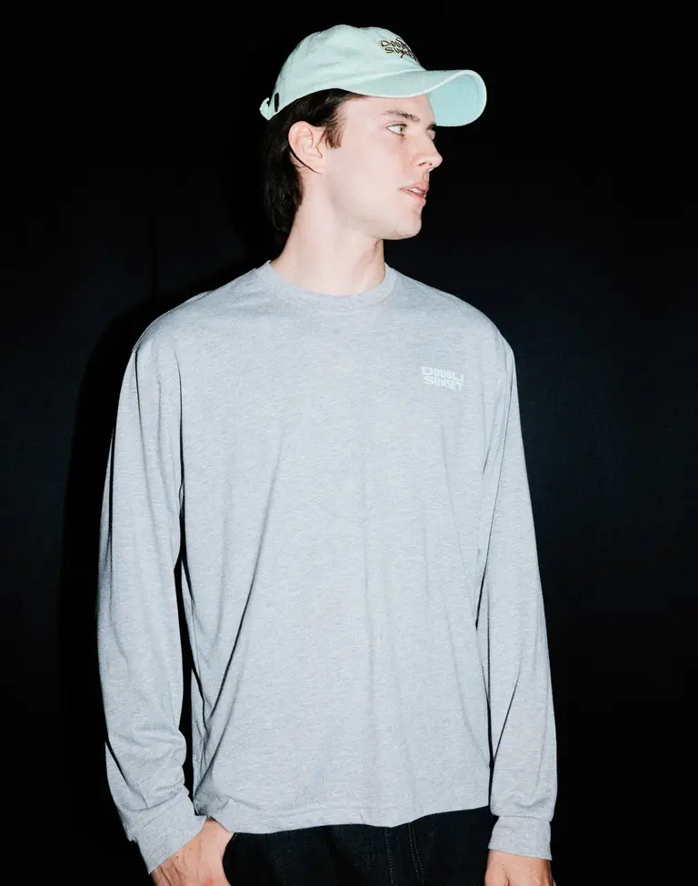 Double sunset Unisex longsleeve grey/purple