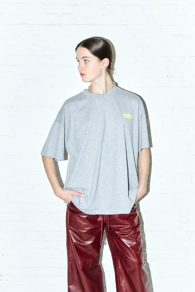 Double sunset Unisex T grey/yellow