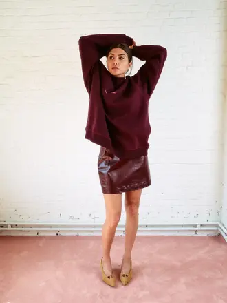 Double sunset Oversize sweater plum