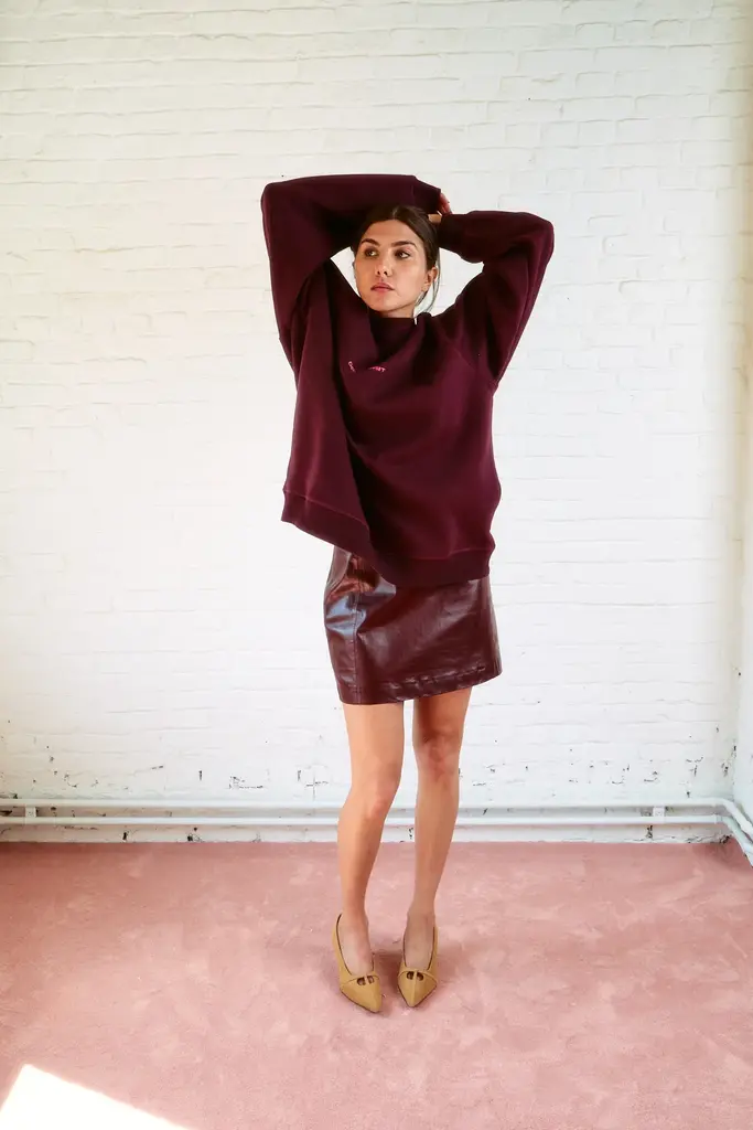 Double sunset Oversize sweater plum