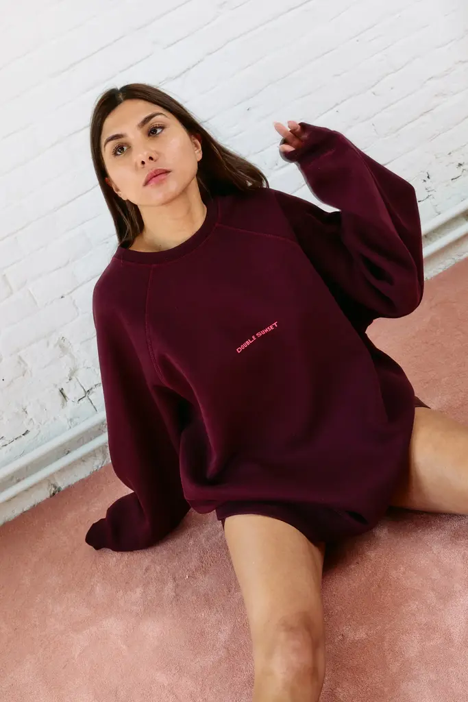Double sunset Oversize sweater plum