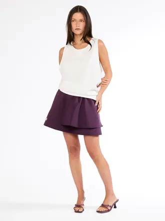 Double sunset Mini skirt purple