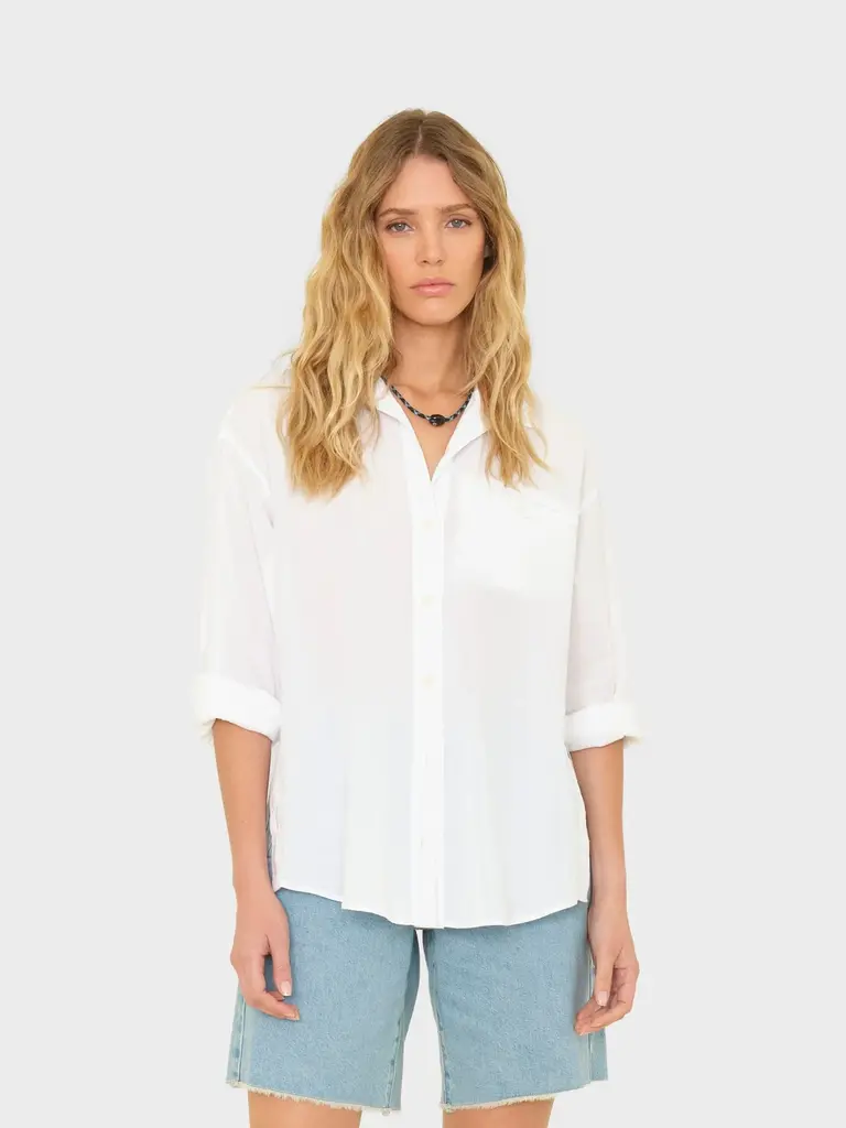 Xirena White cotton shirt