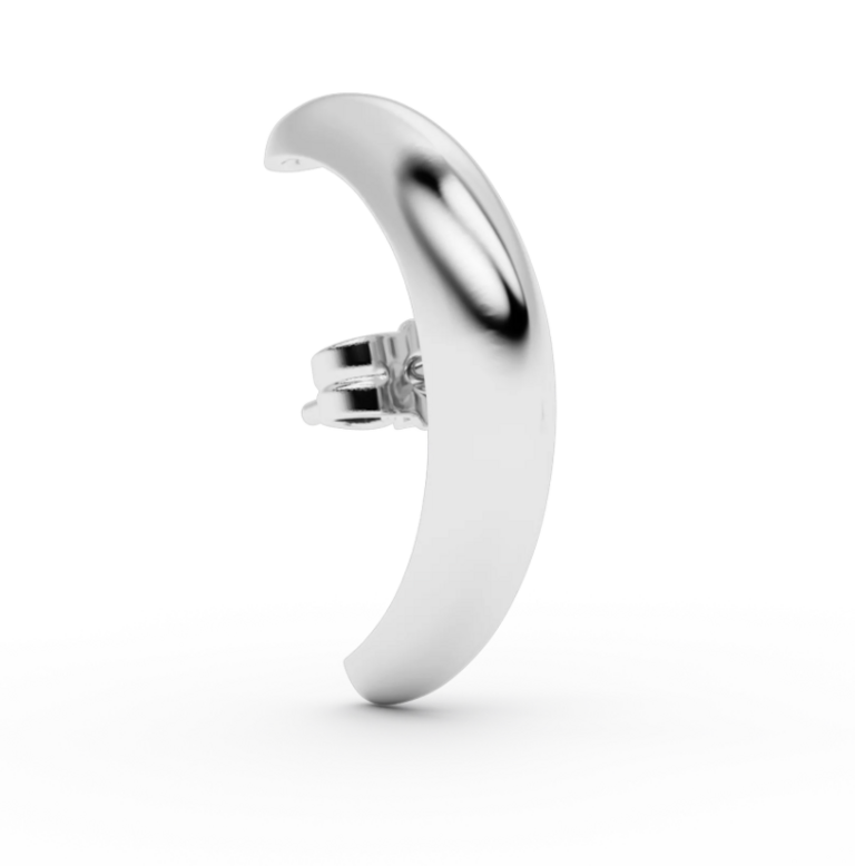 Billion Avenue Half moon earstud