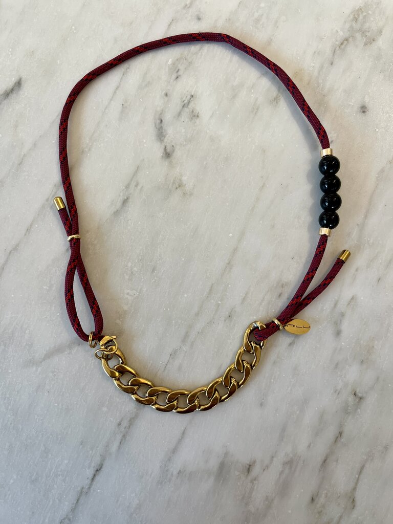 Nilu Necklace chain+beads