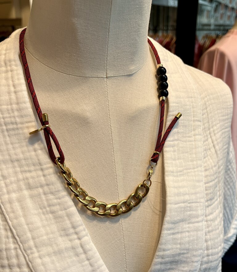 Nilu Necklace chain+beads