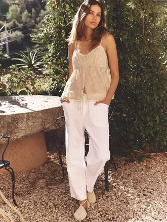 Xirena White drawstring pants