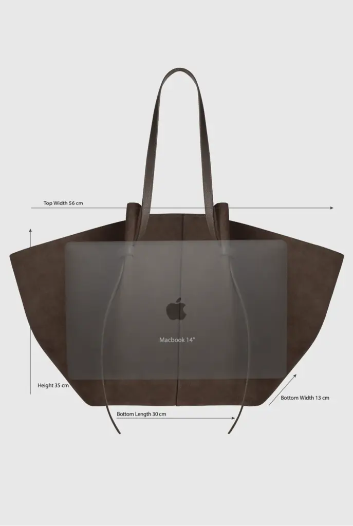 Yuzefi XL bag espresso leather