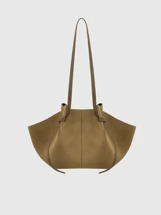 Yuzefi Medium bag kakhi suede