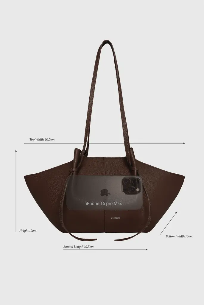 Yuzefi Medium bag kakhi suede