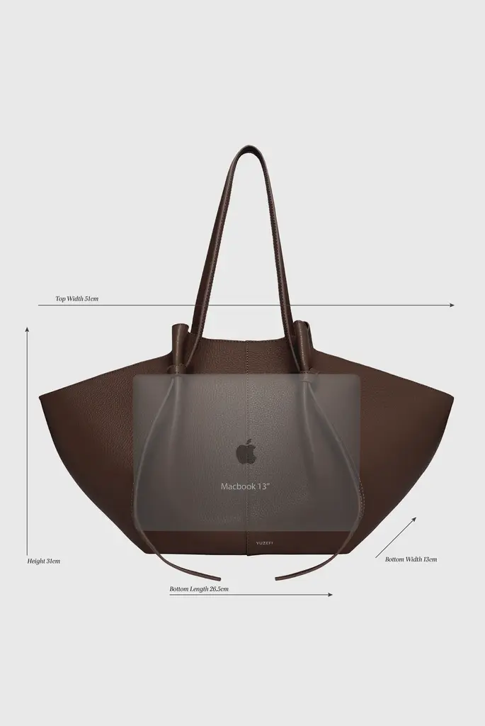 Yuzefi Large bag cognac suede