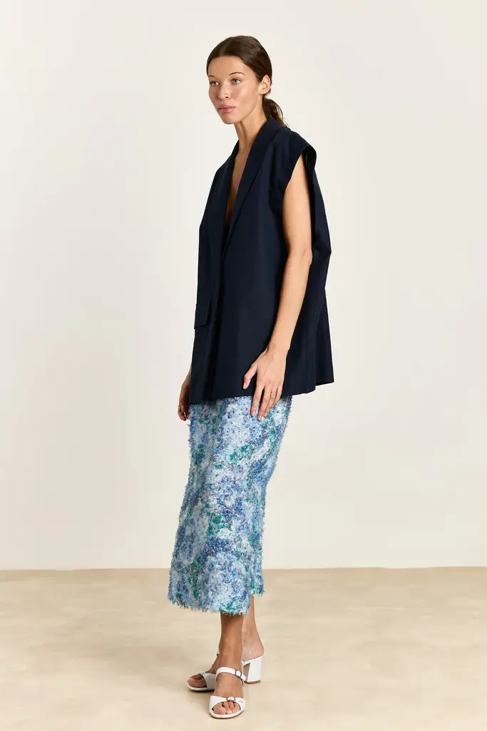 Studio Clique Fluffy flower skirt blue