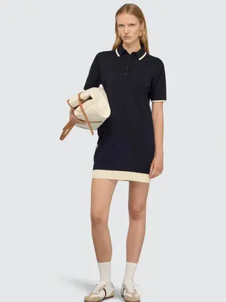 semi couture Navy fine knitted dress