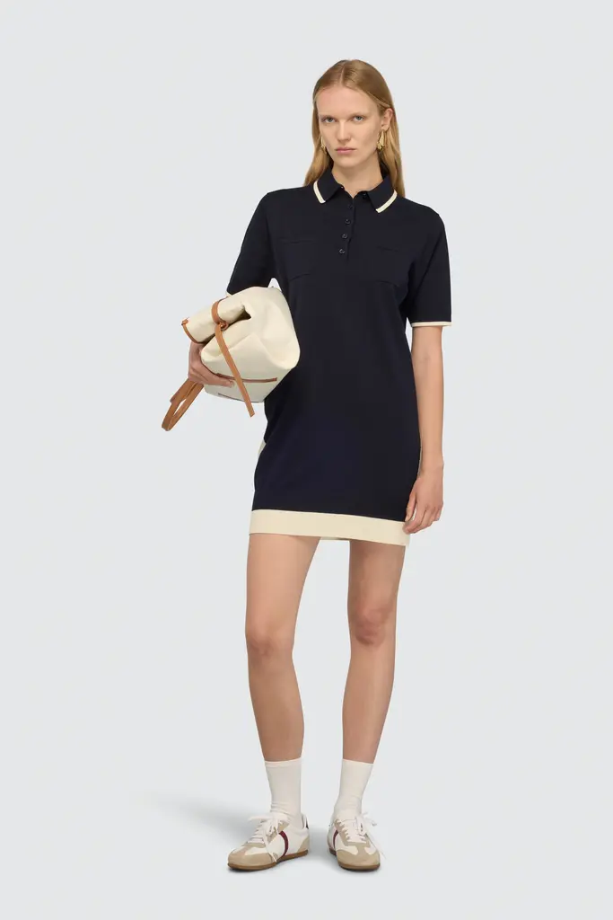 semi couture Navy fine knitted dress